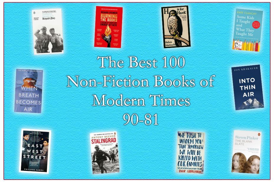 The Best 100 Non-Fiction Books of Modern Times (No's) 90-81